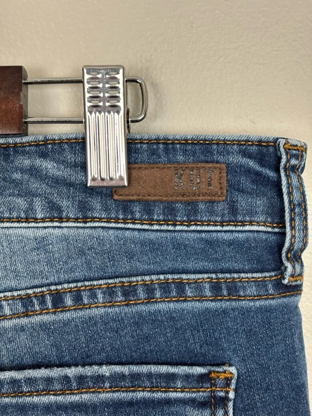Kut From The Kloth Jeans Womens 12 Blue Boyfriend Mid‎ Rise Med Wash Denim